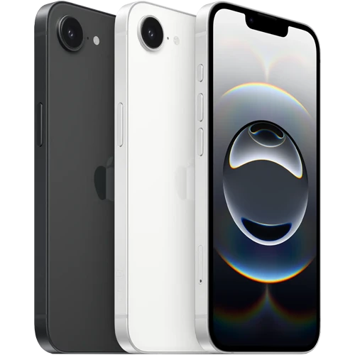 iPhone 16e front and back